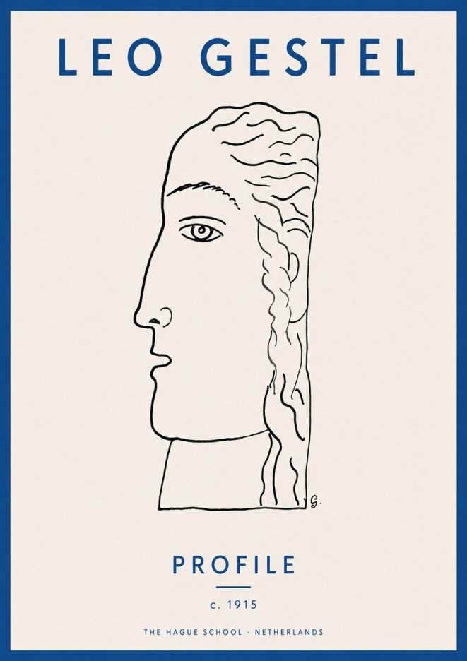 Leo Gestel Profile No2 - Poster