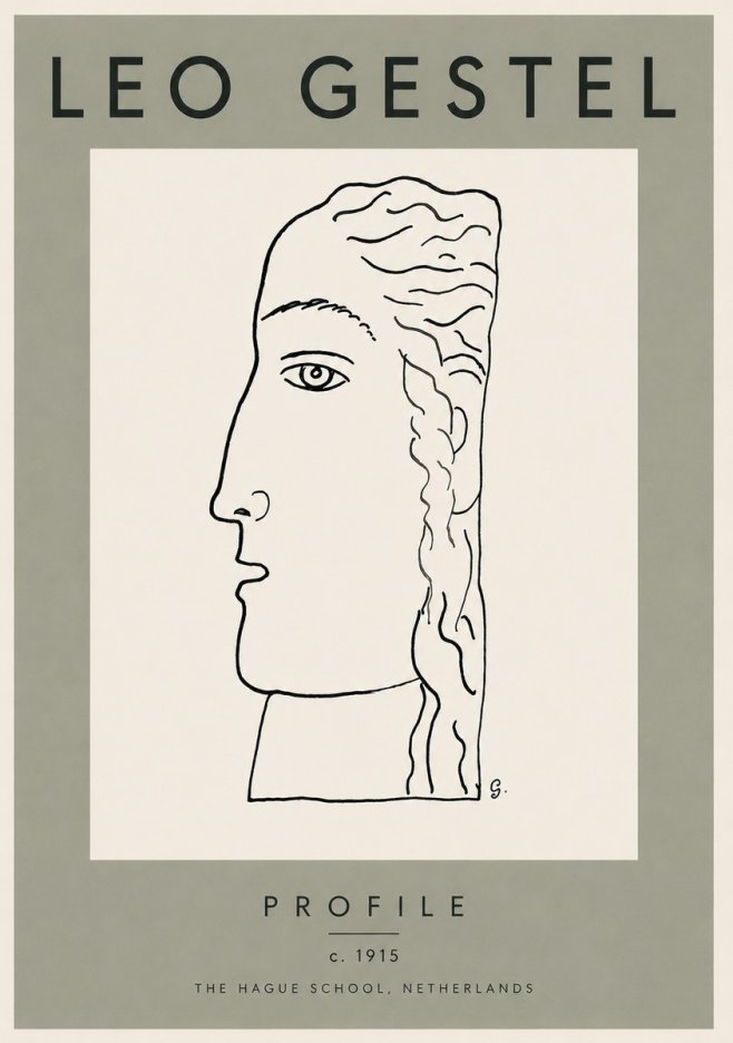 Leo Gestel Profile No3 - Poster