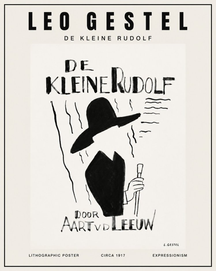 Leo Gestel De Kleine Rudolf No1 - Poster