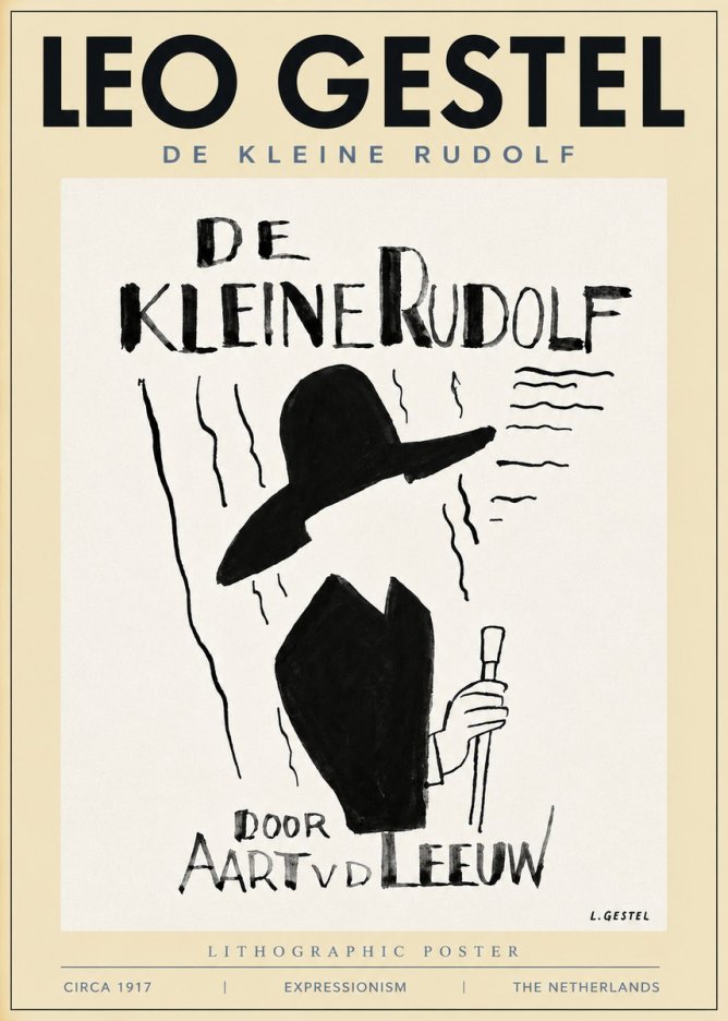 Leo Gestel De Kleine Rudolf No3 - Poster