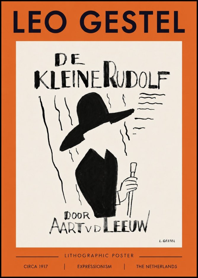Leo Gestel De Kleine Rudolf No4 - Poster