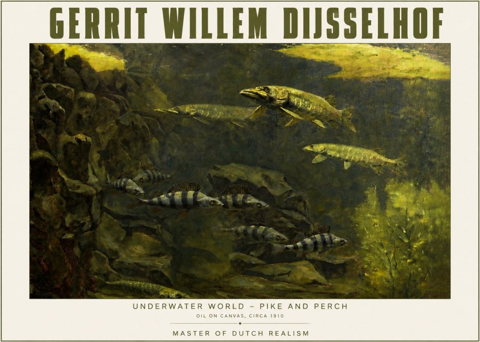 Gerrit Willem Dijsselhof Underwater Life No5 - Poster