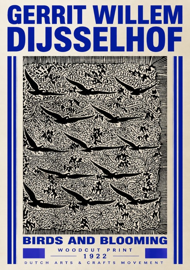 Gerrit Willem Dijsselhof Decorative Design No5 - Poster