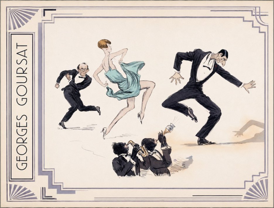 Georges Goursat Jazz Age Revelry No2 - Poster