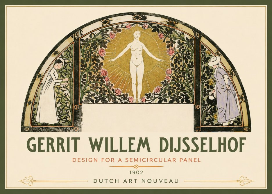 Gerrit Willem Dijsselhof Nature's Awakening No3 - Poster