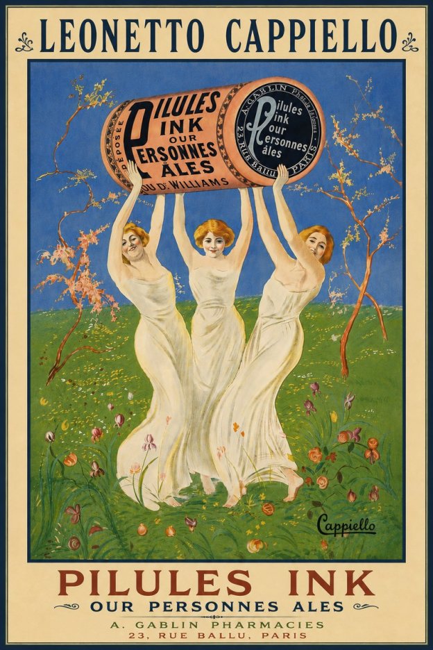 Leonetto Cappiello Pilules Ink Our Personnes Ales No5 - Poster