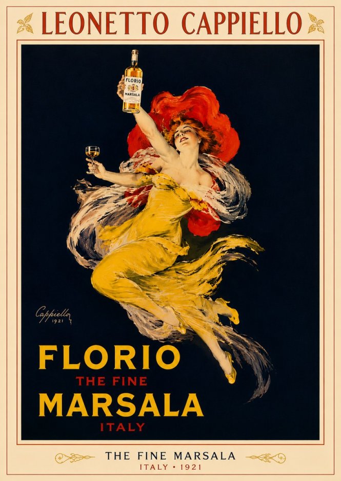 Leonetto Cappiello Florio the Fine Marsala No6 - Poster