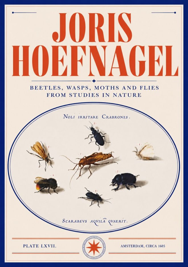 Joris Hoefnagel Scarabeus Aqvilä Qvaerit. No5 - Poster