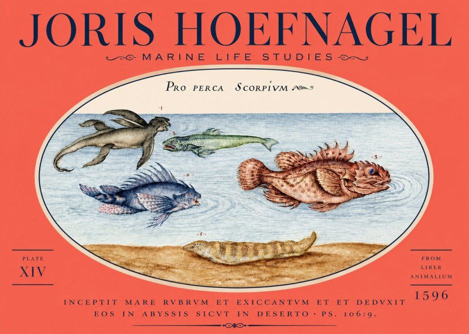 Joris Hoefnagel Pro Perca Scorpivm No5 - Poster