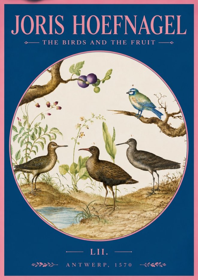 Joris Hoefnagel The Birds and the Fruit No2 - Poster