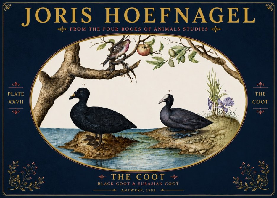 Joris Hoefnagel The Coot No6 - Poster