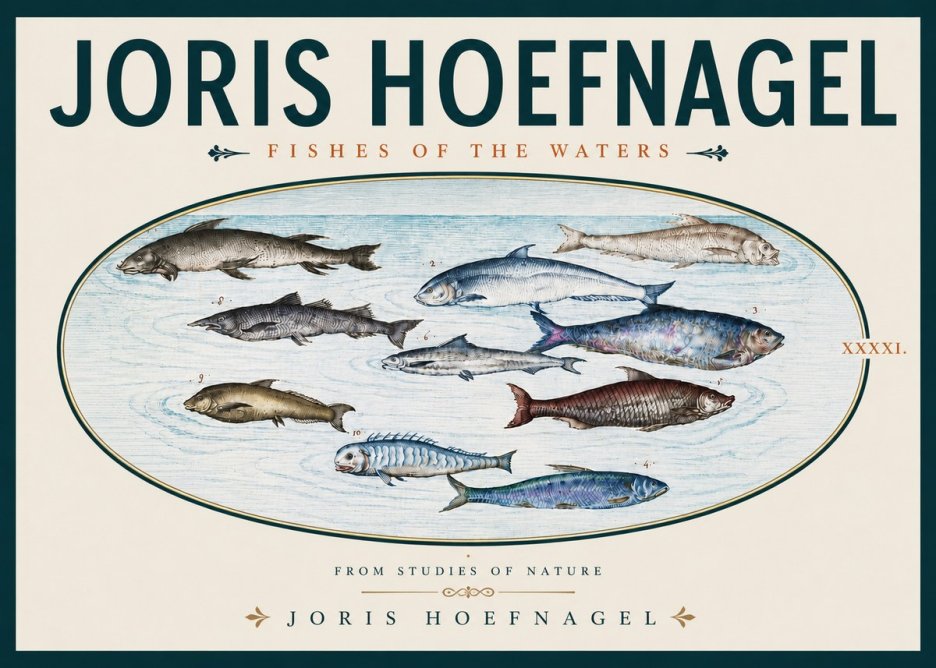 Joris Hoefnagel Fishes of the Waters II No5 - Poster