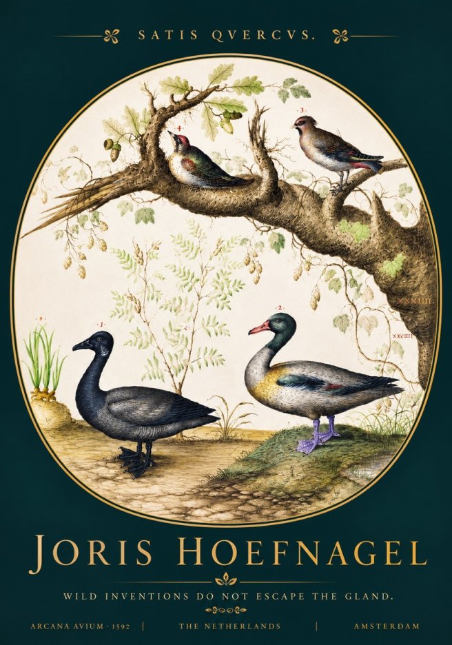 Joris Hoefnagel Satis Quercus. Birds of the Marsh No4 - Poster