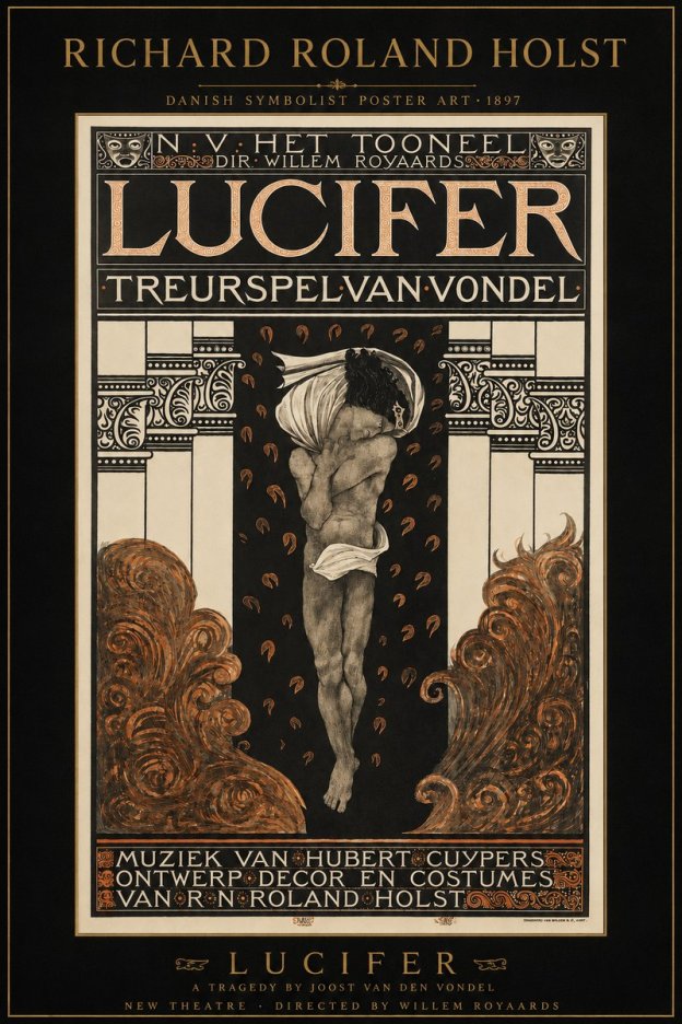 Richard Roland Holst Lucifer Treurspel Van Vondel No3 - Poster