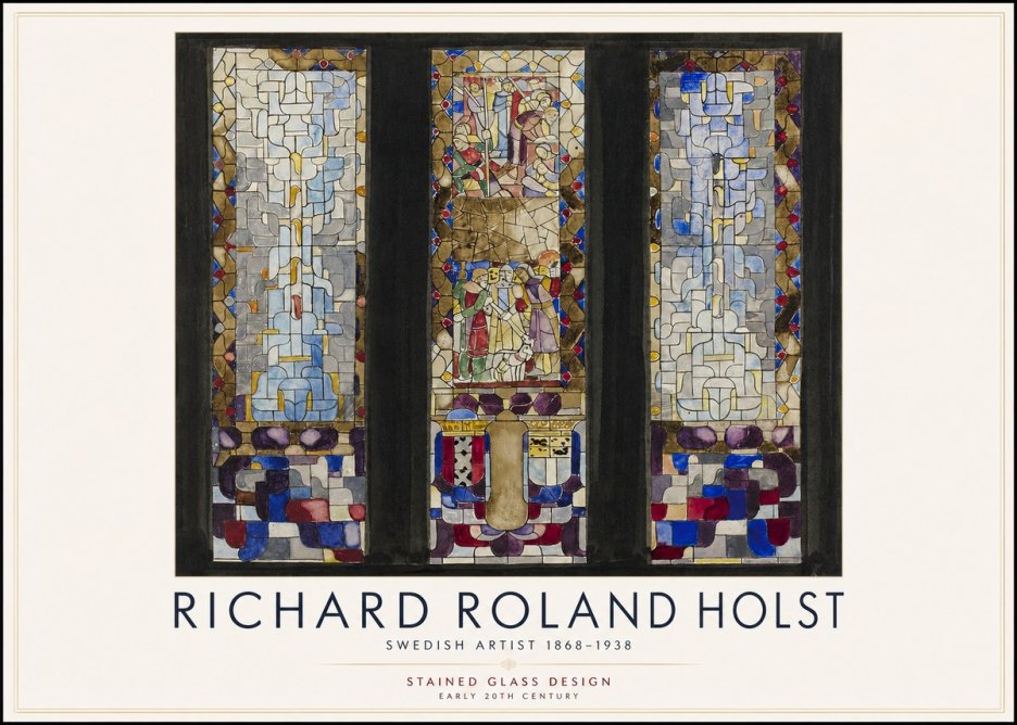 Richard Roland Holst Stained Glass Design No3 - Poster