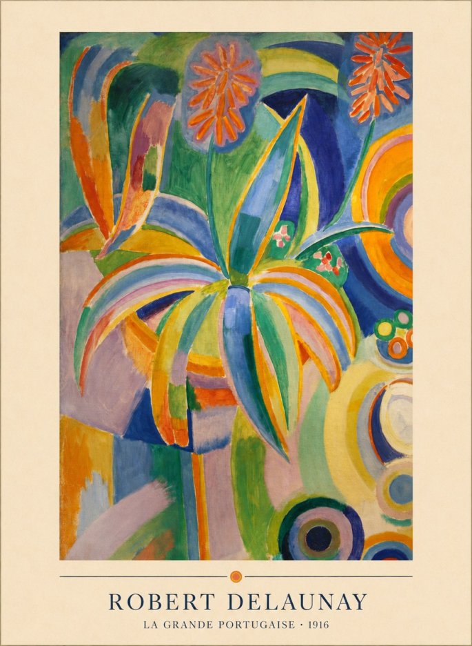 Robert Delaunay La Grande Portugaise I No4 - Poster