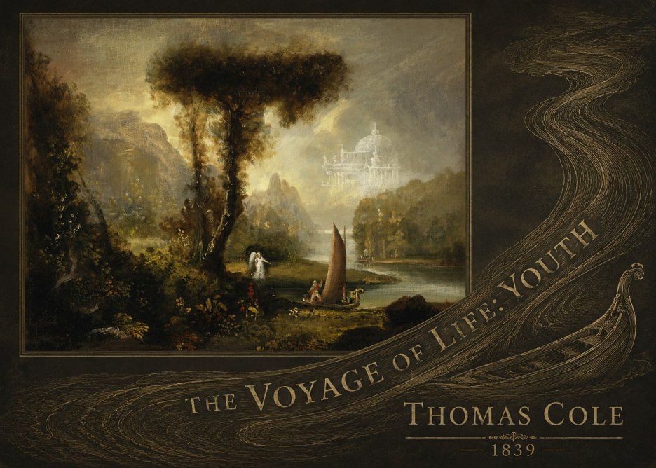 Thomas Cole The Voyage of Life: Youth II No5 - Poster