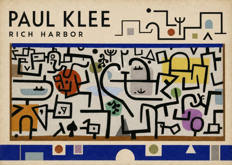 Paul Klee Rich Harbor No4 - Poster