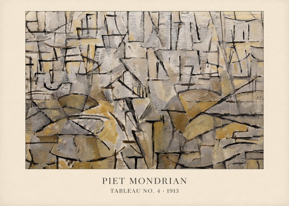 Piet Mondrian Tableau No. 4 No4 - Poster