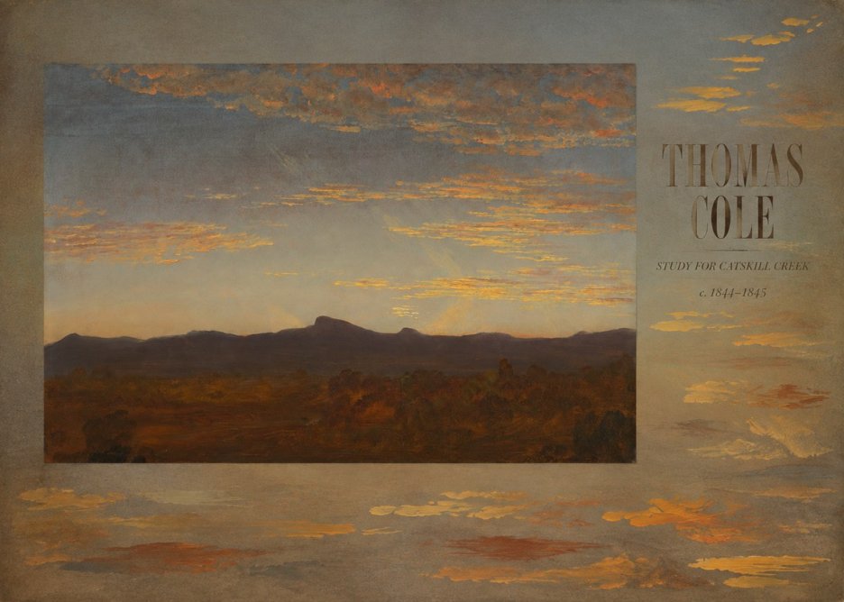 Thomas Cole Study for Catskill Creek I No5 - Poster