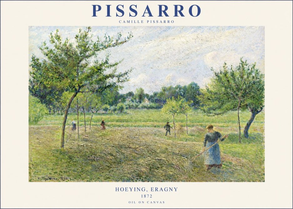 Pissarro Hoeying, Eragny No2 - Poster