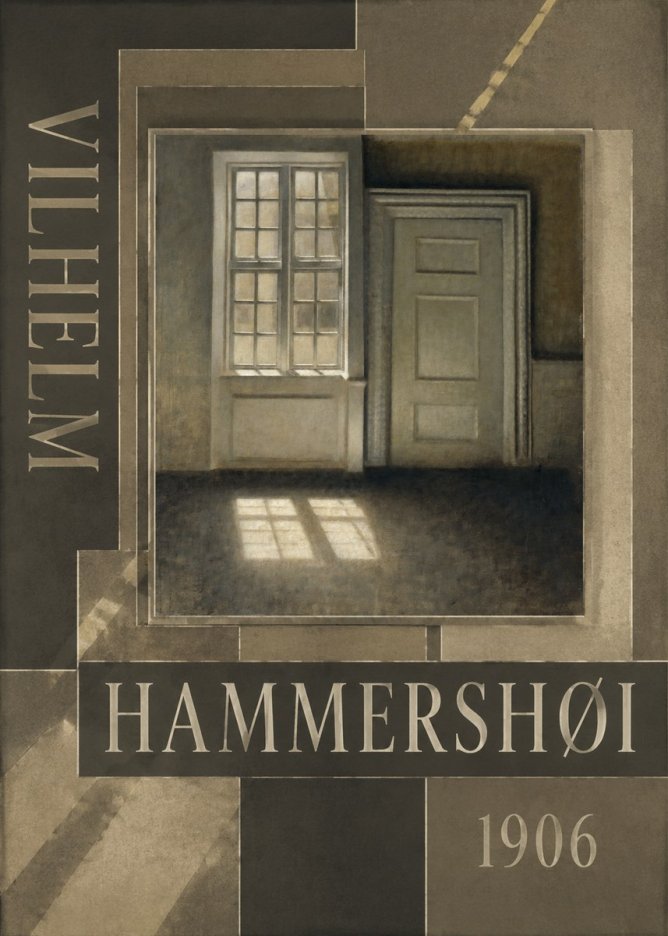 Vilhelm Hammershøi Interior. Sunlight on the Floor No6 - Poster