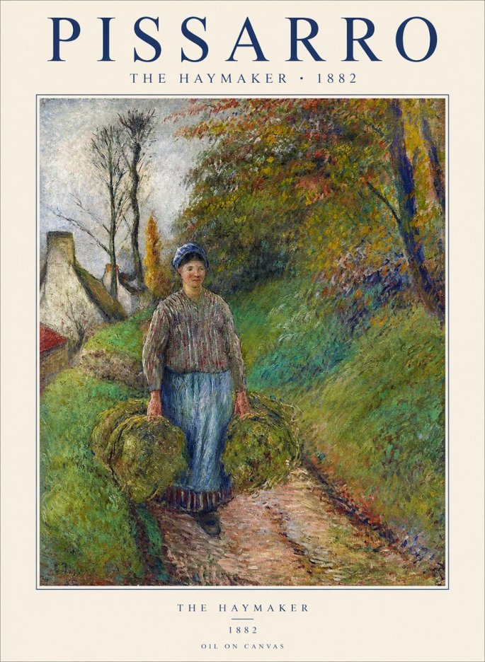 Pissarro The Haymaker No1 - Poster
