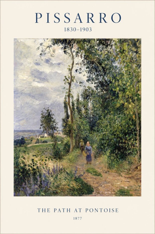 Pissarro The Path at Pontoise No1 - Poster