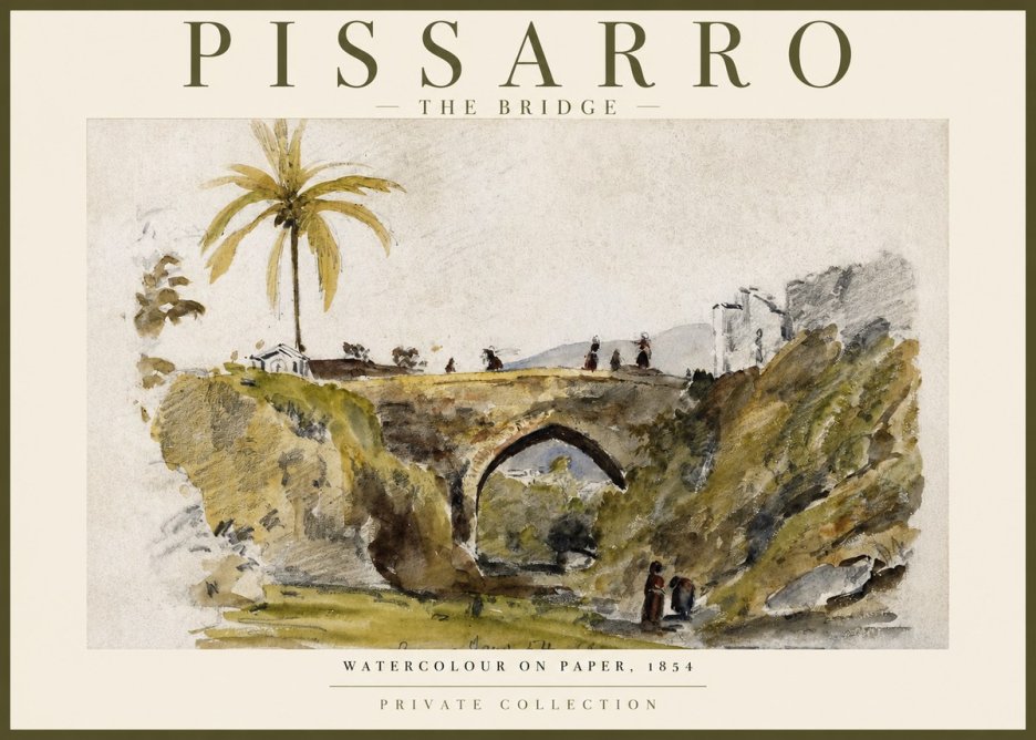 Pissarro The Bridge No2 - Poster