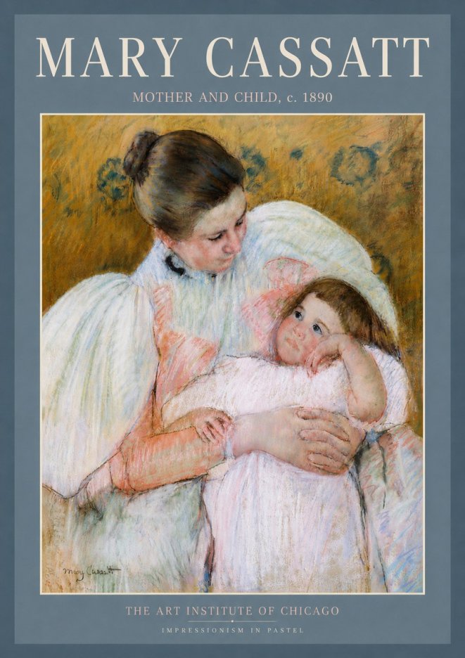 Mary Cassatt Mother and Child VI No5 - Poster