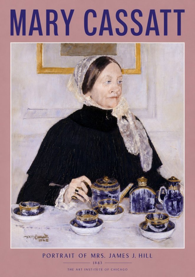 Mary Cassatt Portrait of Mrs. James J. Hill No4 - Poster