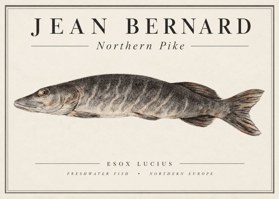 Jean Bernard Australian Lungfish No2 - Poster