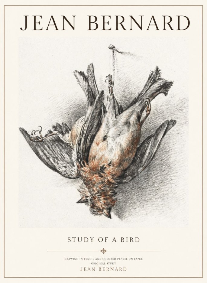 Jean Bernard Study of a Bird IV No3 - Poster