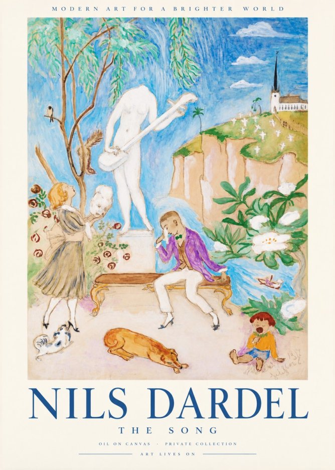 Nils Dardel The Song No1 - Poster