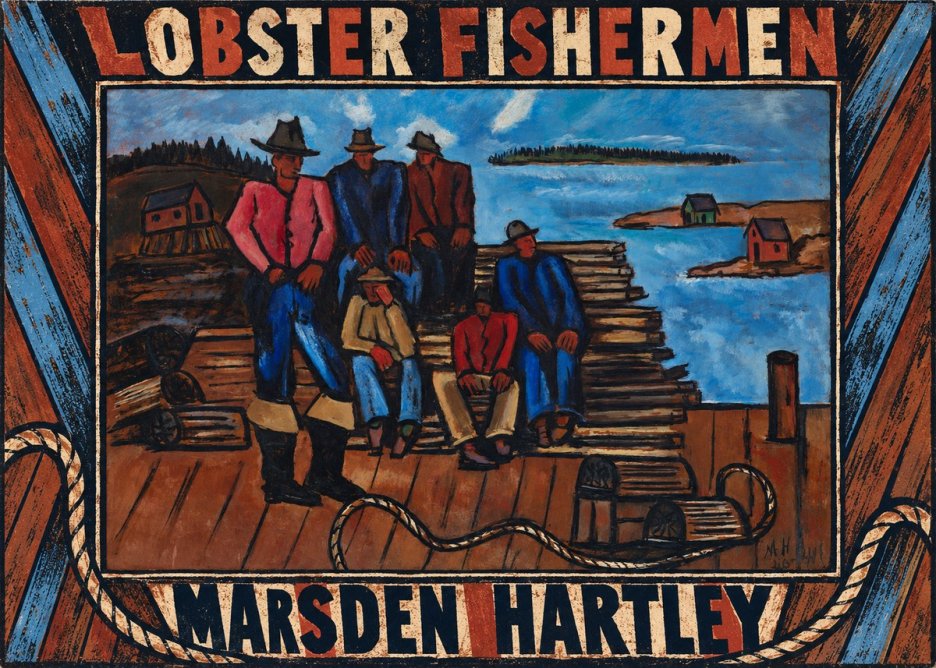 Marsden Hartley Lobster Fishermen I No6 - Poster