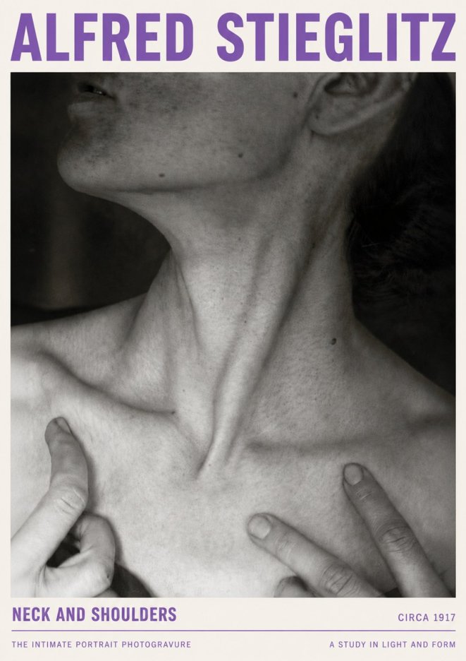 Alfred Stieglitz Neck and Shoulders No4 - Poster
