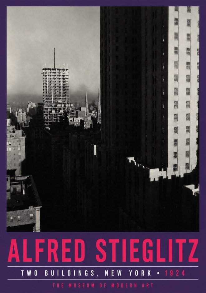 Alfred Stieglitz Two Buildings, New York No5 - Poster