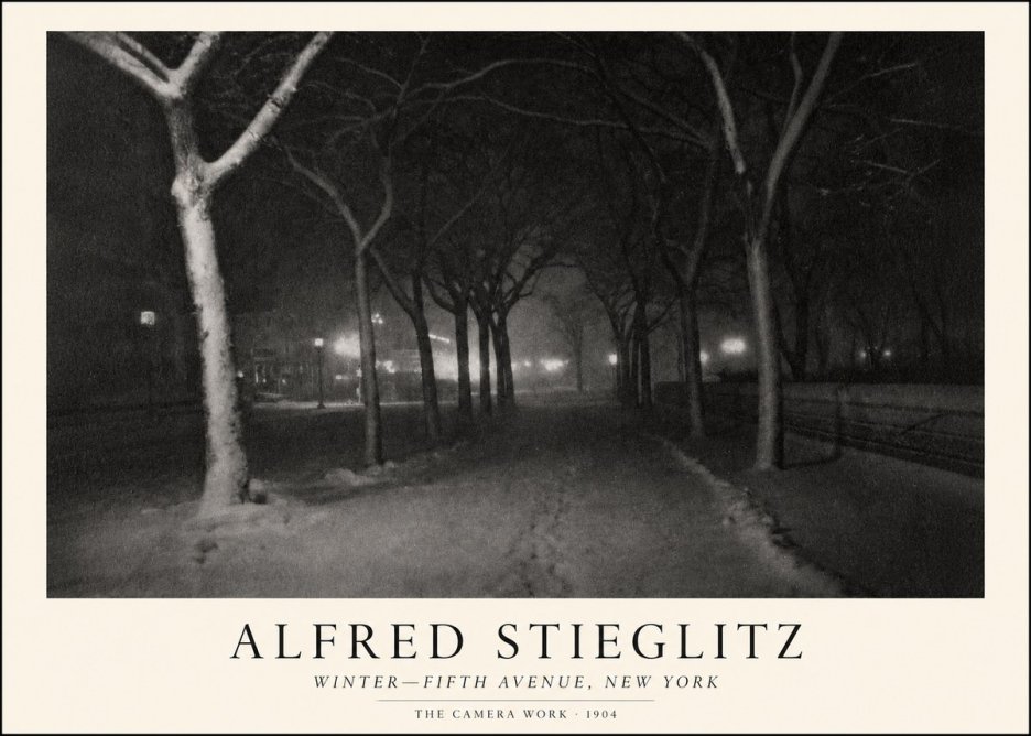 Alfred Stieglitz Winter—fifth Avenue, New York No1 - Poster