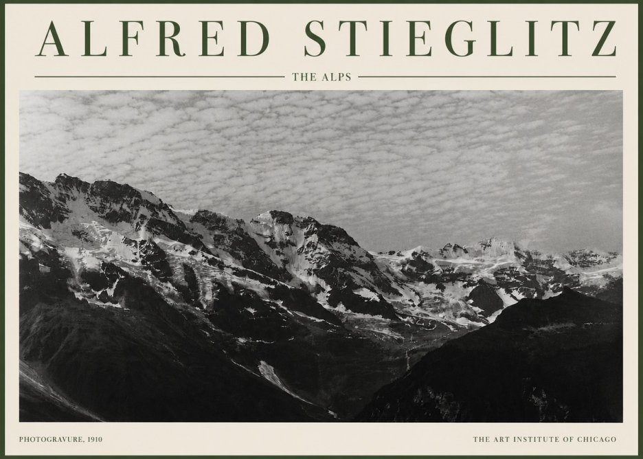 Alfred Stieglitz The Alps No3 - Poster