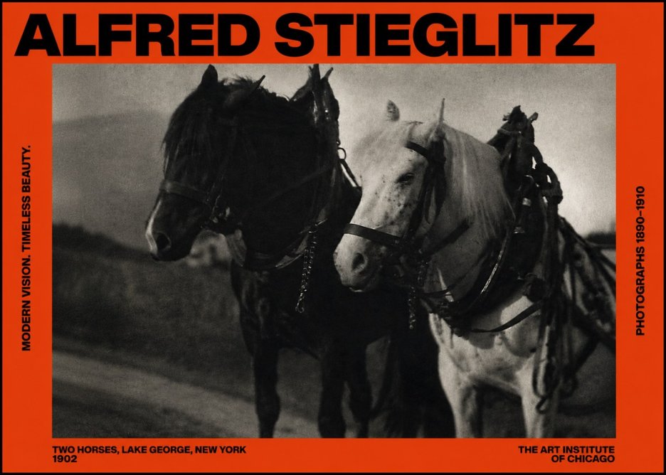 Alfred Stieglitz Two Horses, Lake George, New York No2 - Poster