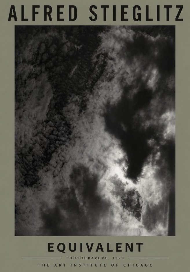 Alfred Stieglitz Equivalent V No6 - Poster