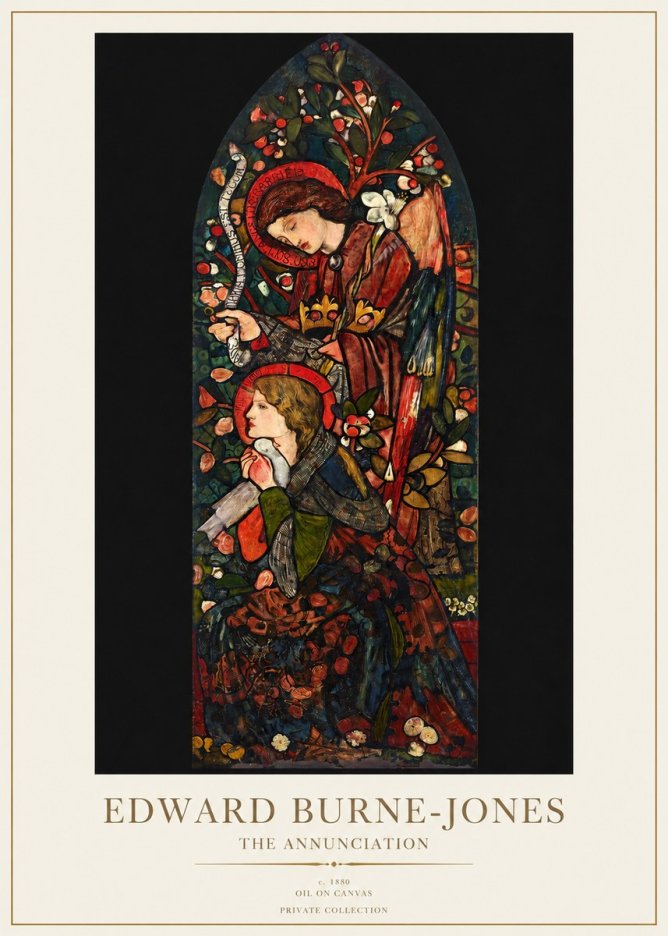 Edward Burne-Jones The Annunciation I No1 - Poster