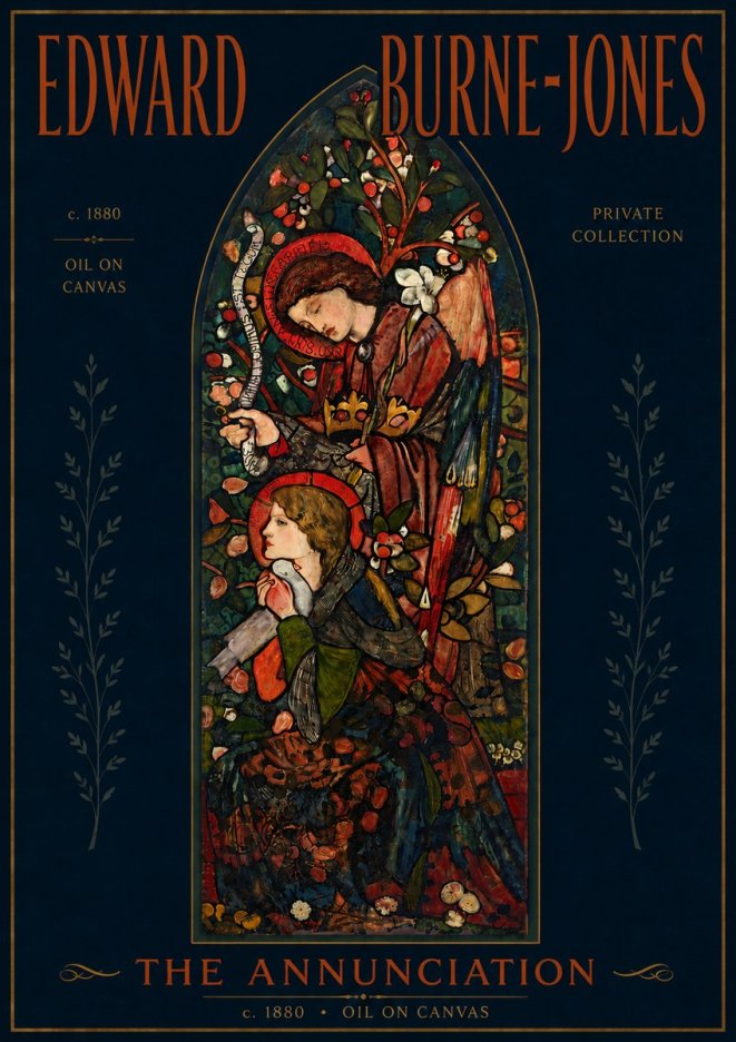Edward Burne-Jones The Annunciation I No5 - Poster