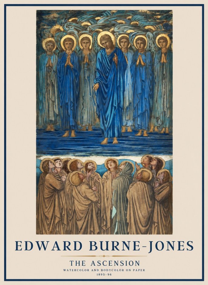 Edward Burne-Jones The Ascension No1 - Poster
