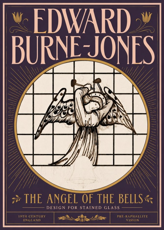 Edward Burne-Jones The Angel of the Bells No4 - Poster