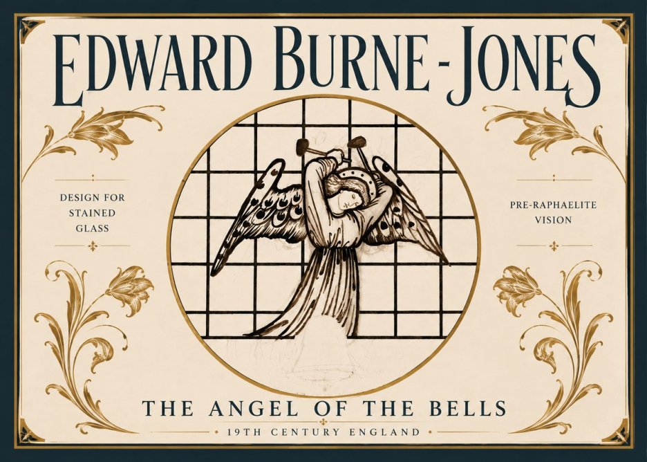 Edward Burne-Jones The Angel of the Bells No6 - Poster