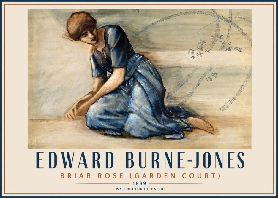 Edward Burne-Jones Briar Rose (Garden Court) No4 - Poster