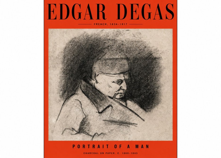 Edgar Degas Portrait of a Man No2 - Poster