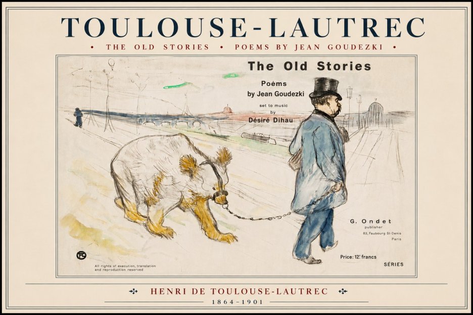 Toulouse-Lautrec Les Vieilles Histoires II No4 - Poster