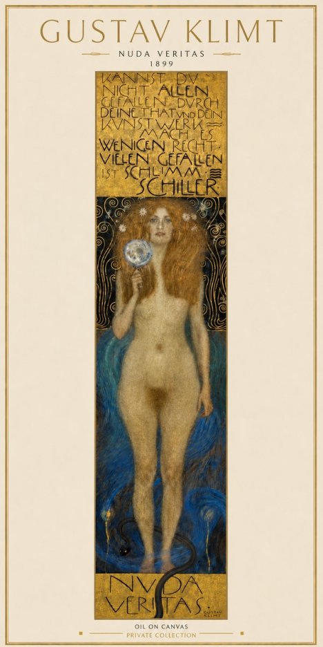 Klimt Nuda Veritas No6 - Poster